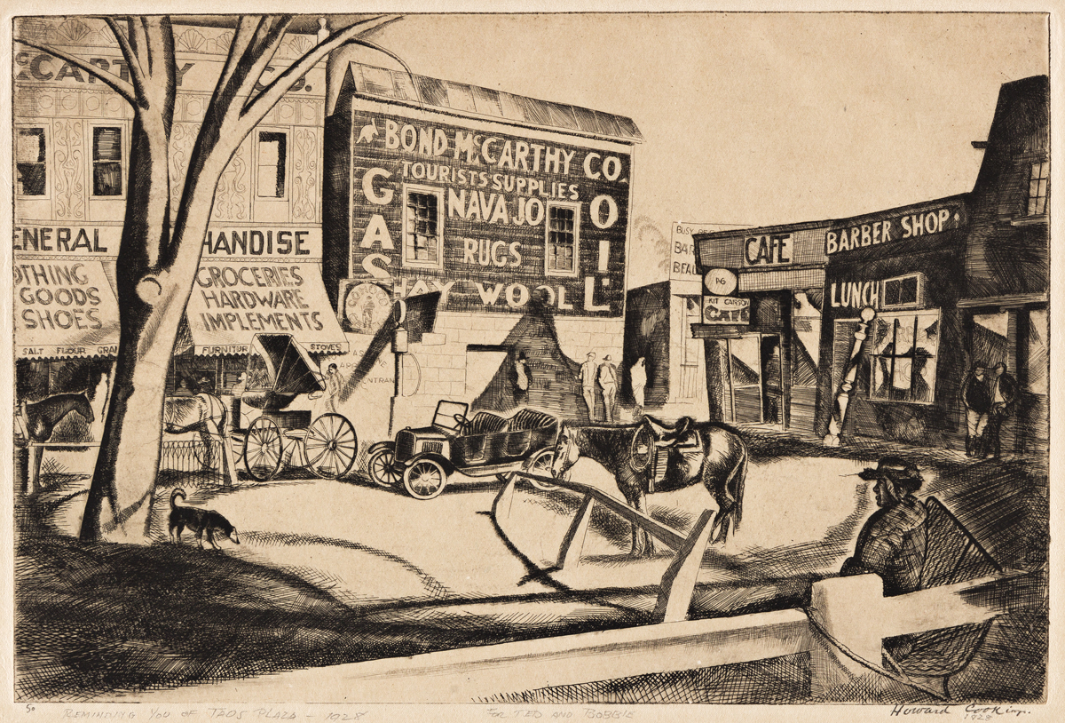 HOWARD COOK (1901-1980) Pair of prints.